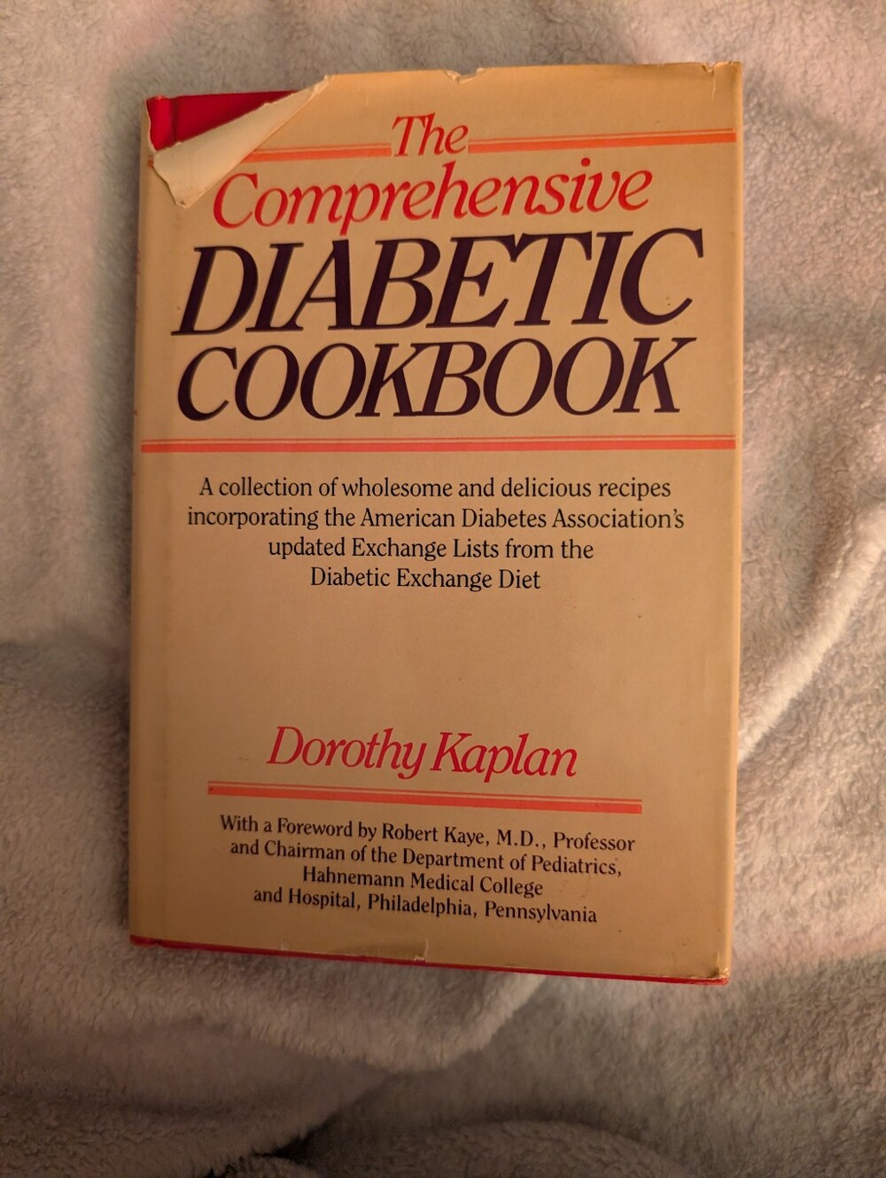 Vintage 1984 The Comprehensive Diabetic Cookbook